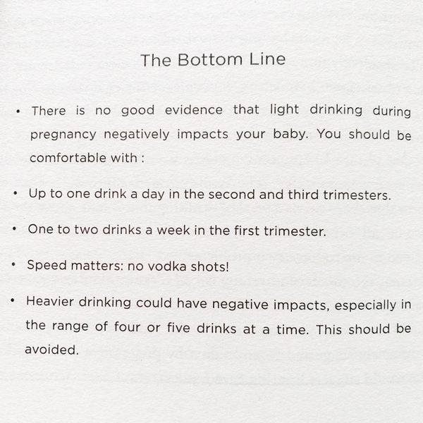 To drink wine when pregnant (occasionally?)