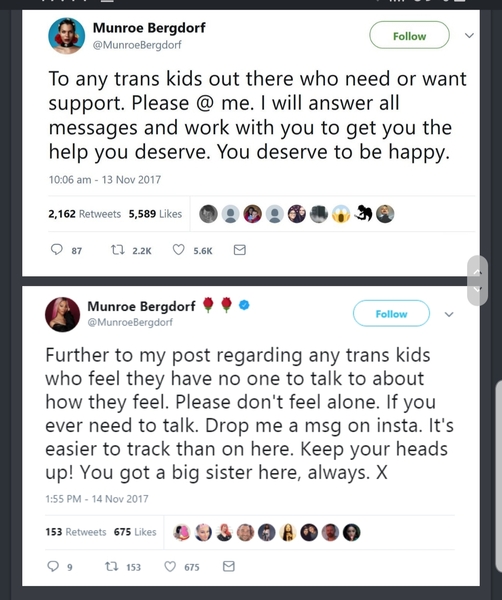 Munroe - Childline 's first LGBT+ campaigner.