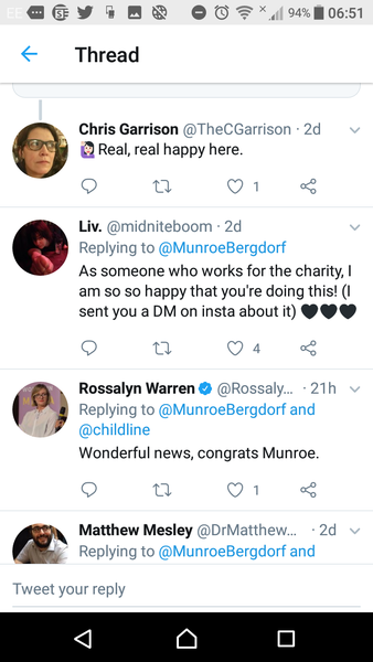 Munroe - Childline 's first LGBT+ campaigner.