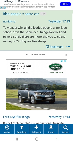 Rich people = same car