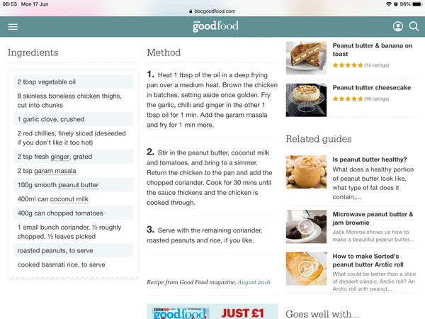 ...to ask what you're making for dinner this evening?