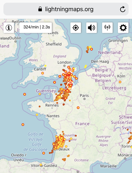 Potential for severe thunderstorms and heavy rain Tuesday 18th/Wednesday 19th.