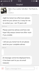 Have IBU in responses to buyer on Gumtree & how should I respond now?!