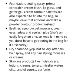 Toiletries and makeup in Easy-Jet carry on luggage. Please help!