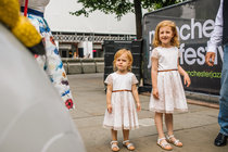 Look at the dresses I've made from duvet covers.