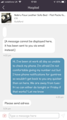 Have IBU in responses to buyer on Gumtree & how should I respond now?!