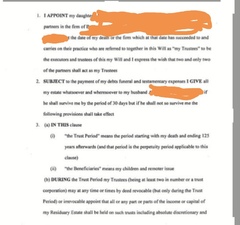 How might MIL's estate be shared out if DH dies before her?