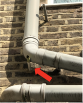 Mysterious pipe sticking out the bathroom wall