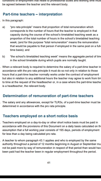 Primary 0.5 contract teaching hours?