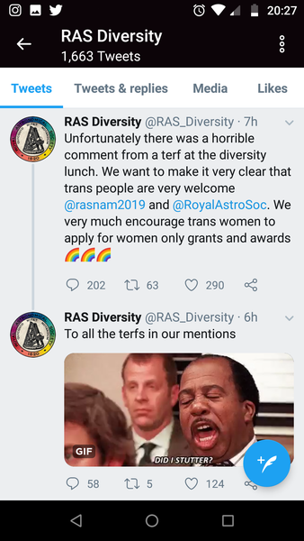 Royal Astronomical Society calls out TERFs