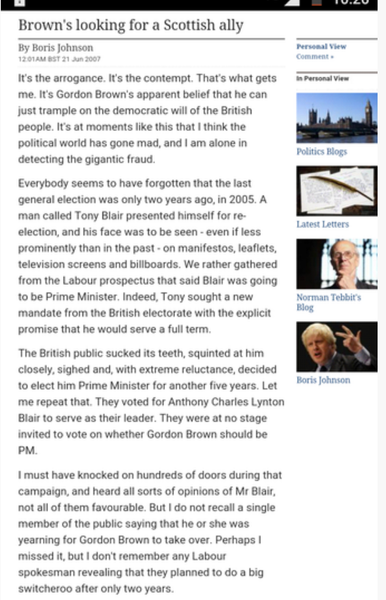 Westminstenders: Prime Minister Johnson