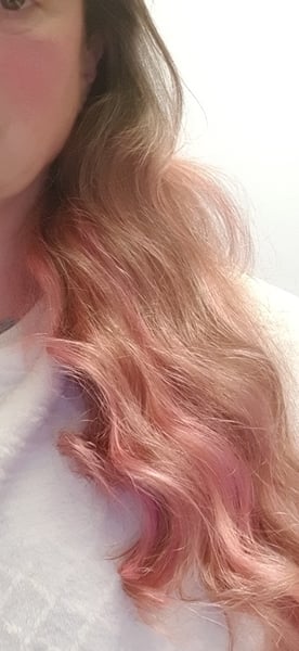 Pink highlights and husband is mad