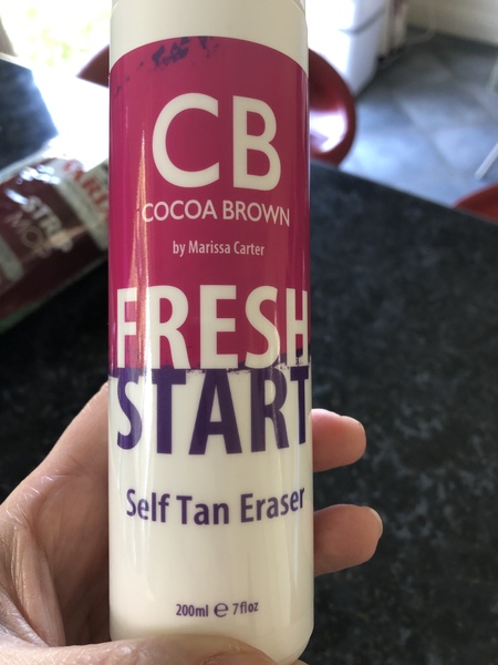 Can't get false tan off