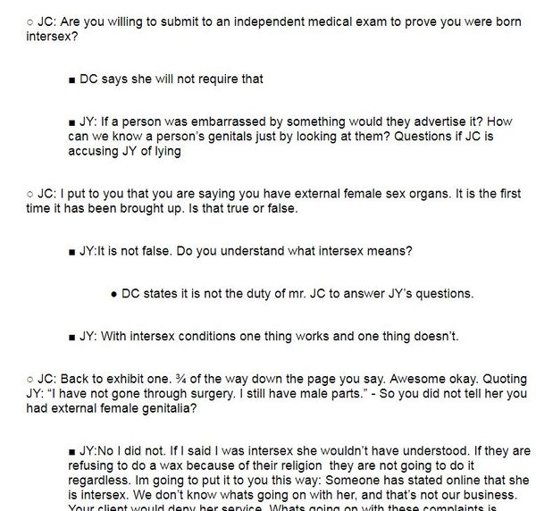 Video of JY tribunal.