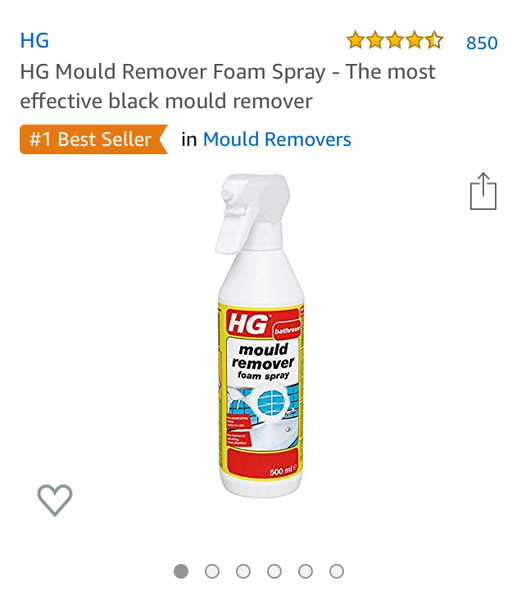 To freak out at black mold in the house we just bought?