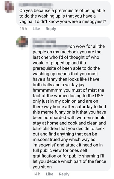 Please help DD1 with a witty riposte.