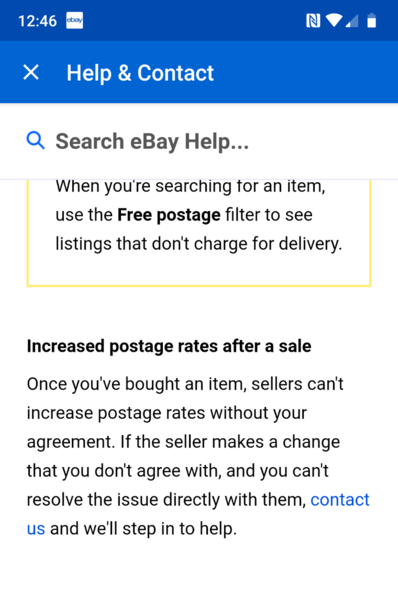 To ask for eBay help!