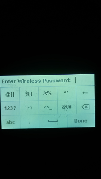 Printer  broadband password issue