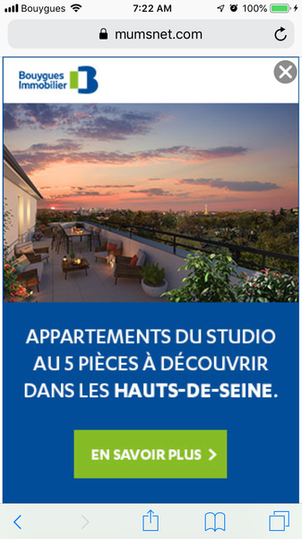 Pop up every few seconds