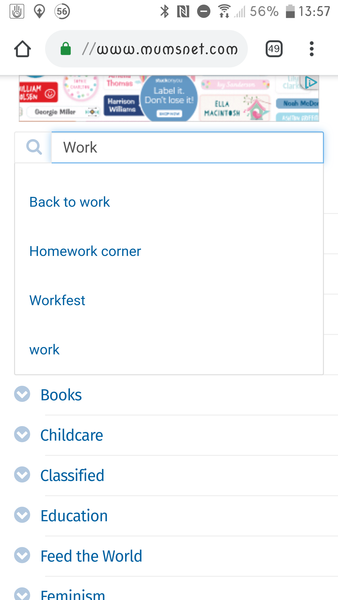 Why doesn't the 'work' topic start with a capital?