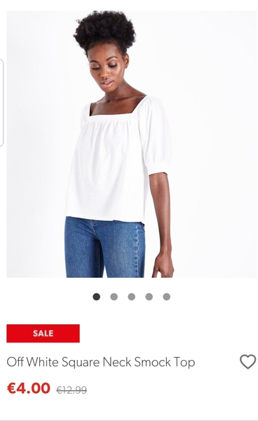 Square neck top