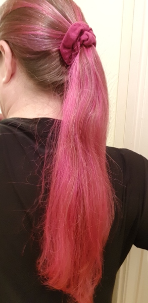 Pink highlights and husband is mad