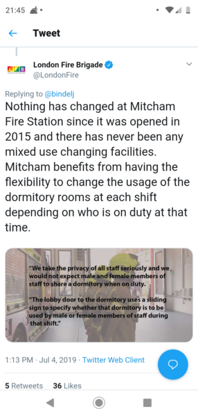 London Fire Brigade - Changing Facilities