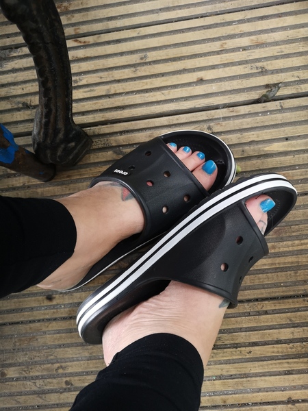 To put my daughter in crocs?