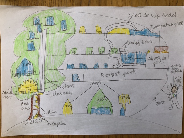 What should the first hotel on the moon look like? Share your children’s drawings
