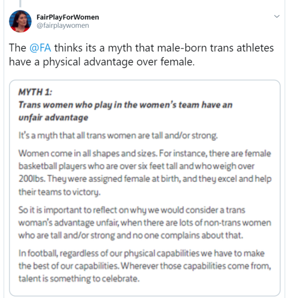 Kristina says as a male trans woman we have no right...