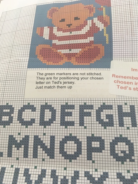 Sewing an initial onto a tapestry - advice needed please