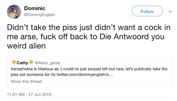 A Geordie lad verses the Woke Stasi
