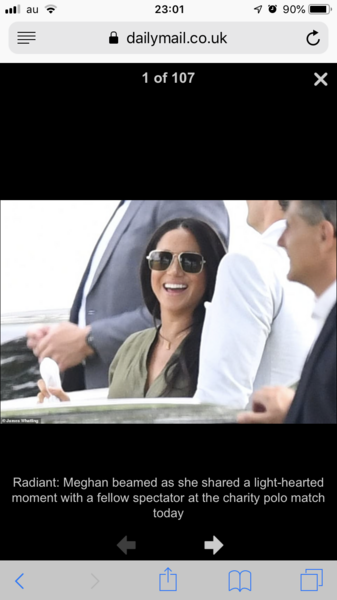 To feel sorry for Meghan Markle - she looked lonely holding baby Archie at the Polo game