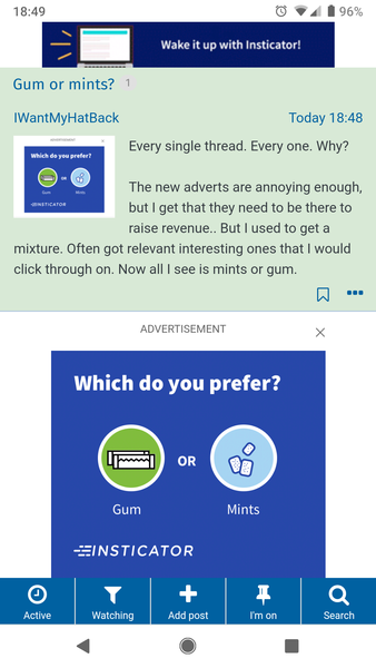 Gum or mints?