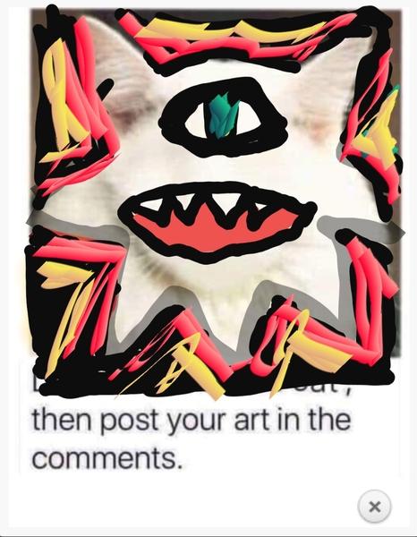 Draw a cat face challenge
