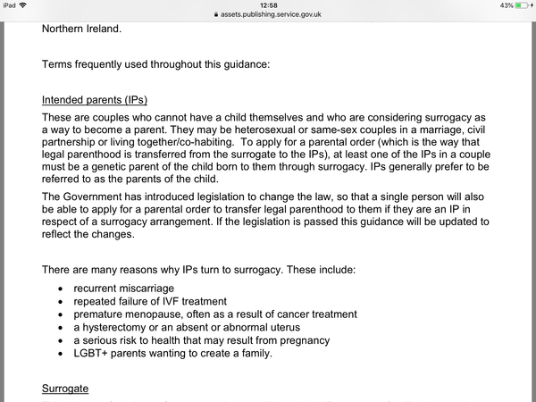 Surrogacy consultation.