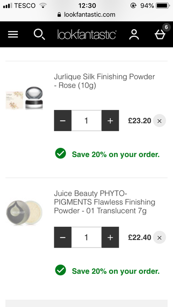 Finishing powders