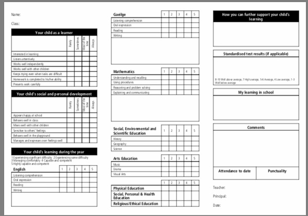 Primary School Reports - do they normally mention personality or character?