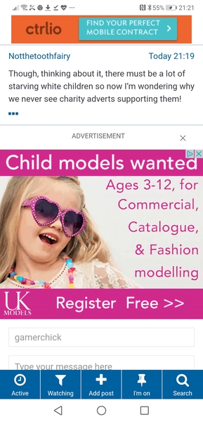 Offended by certain charity campaigns