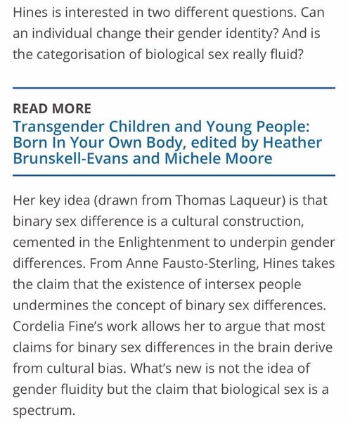 Sally Hines book gets trashed in THE