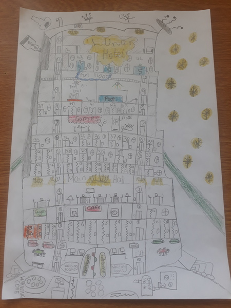 What should the first hotel on the moon look like? Share your children’s drawings