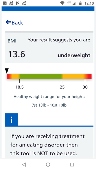 Weight - when is too low