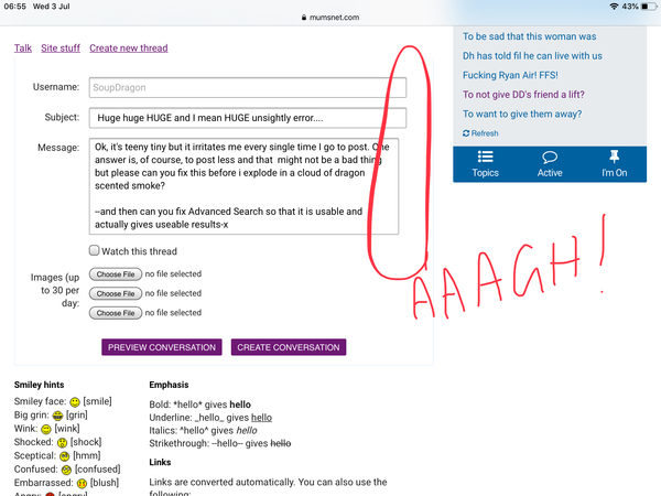 Huge huge HUGE and I mean HUGE unsightly error....