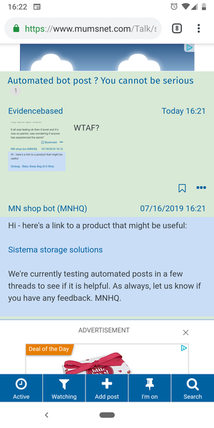 Automated bot post ? You cannot be serious