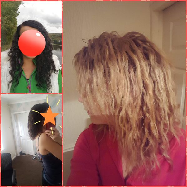 Chemically damaged curls