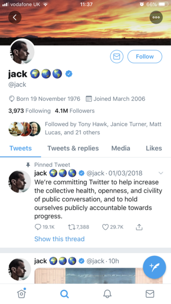 Twitter wanker (literally)