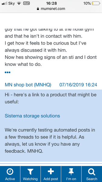 Automated bot post ? You cannot be serious