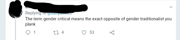 Sally Hines getting her a**e handed to her on twitter.
