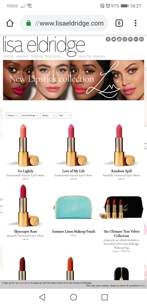 The new Lisa Eldridge lipsticks are now available