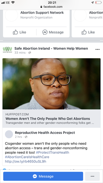 Safe abortion Ireland say women aren’t the only people who get abortions
